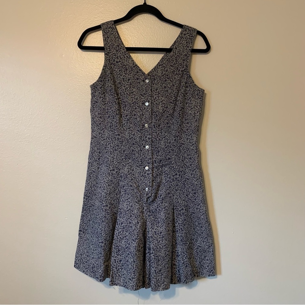 Vintage Paisley Print Sleeveless Romper